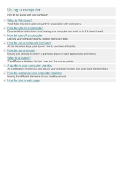 Using a computer - Omega