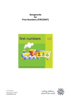 to the words to the songs on this album.