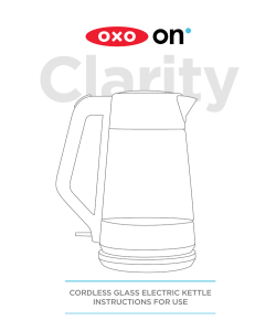 Oxo On Glass Kettle User Manual