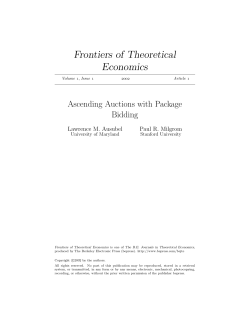 Ascending Auctions with Package Bidding