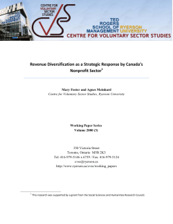 Revenue Diversification as a Strategic Response by Canada`s