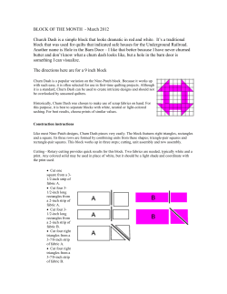 March BOM 2012 - Bayberry Quilters of Cape Cod