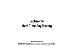 Real-Time Ray Tracing