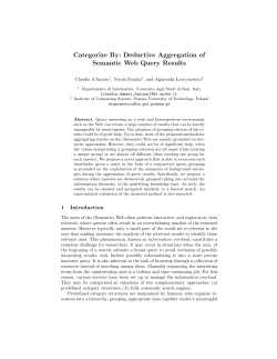 Categorize By: Deductive Aggregation of Semantic Web Query Results