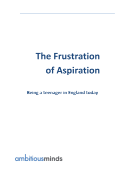 The Frustration of Aspiration