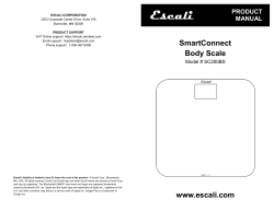 SmartConnect Body Scale www.escali.com