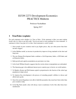 Practice Midterm - Anant Nyshadham