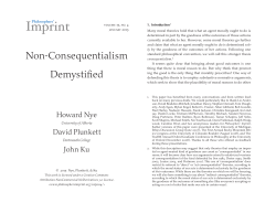 Non-Consequentialism Demystified