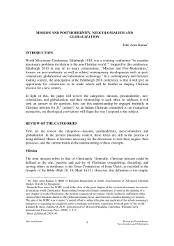 Mission and Postmodernity, Neocolonialism and