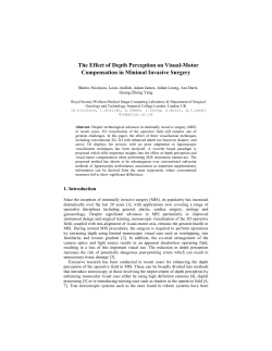 The Effect of Depth Perception on Visual-Motor