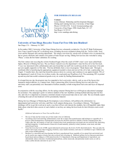 University of San Diego Recycles Trans