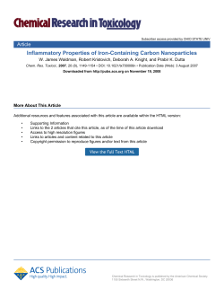 Inflammatory Properties of Iron-Containing Carbon