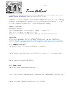 Erosion WebQuest