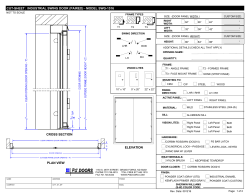 CUT-SHEET: INDUSTRIAL SWING DOOR (PAIRED)