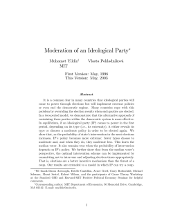 Moderation of an Ideological Party - Wallis Institute of Political