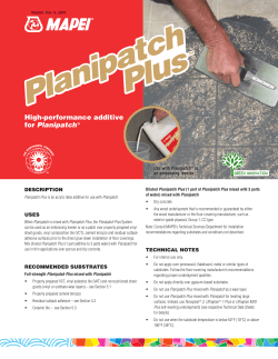 Planipatch Plus Planipatch Plus