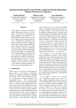 Inducing Domain-specific Noun Polarity Guided by Domain