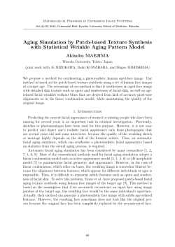 Aging Simulation by Patch-based Texture Synthesis with Statistical