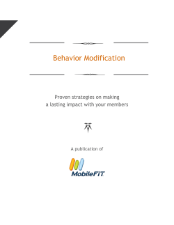 Behavior Modification