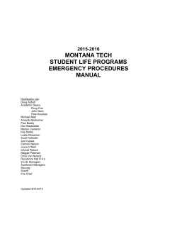 Emergency Procedure Manual