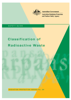Safety Guide for Classification of Radioactive Waste