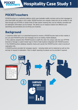 Hospitality - POCKET Vouchers