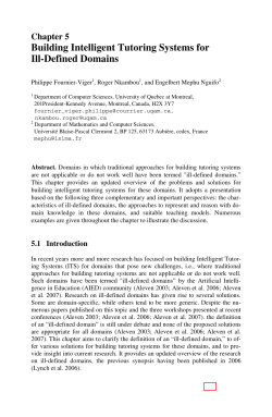 Building Intelligent Tutoring Systems for Ill