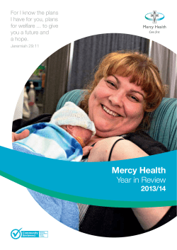 2013-14 Mercy Health Year in Review