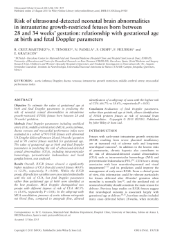Risk of ultrasound-detected neonatal brain abnormalities