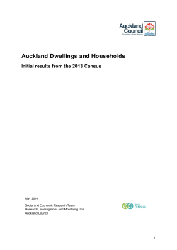 Auckland Dwellings and Households