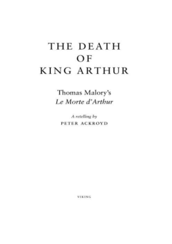 The Death of King Arthur