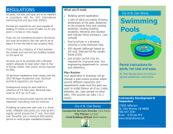 Swimming Pools - City of St. Clair Shores
