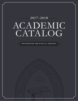 PDF - Westminster Theological Seminary