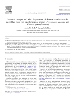 Seasonal changes and wind dependence of thermal conductance in