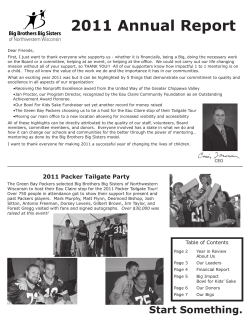 2011 Annual Report - Big Brothers Big Sisters of Northwestern