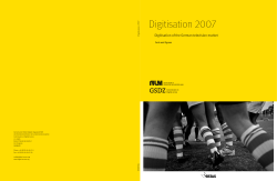Digitisation 2007 Digitisation of the German television market