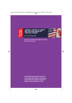 America, Empire of Liberty and the Challenges