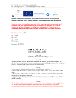 THE FAMILY ACT