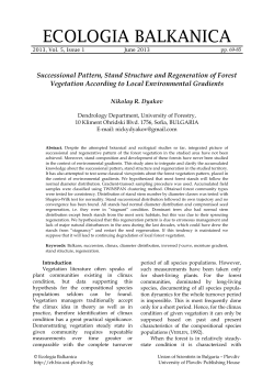 Successional Pattern, Stand Structure and Regeneration of Forest