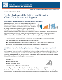 Five Key Facts About the Delivery and Financing of Long