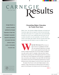 Chronicling Higher Education for Nearly Forty Years
