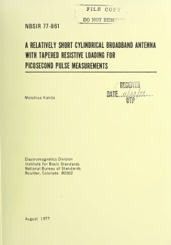 A relatively short cylindrical broadband antenna with tapered