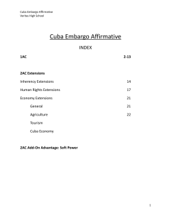 Cuba Embargo Affirmative