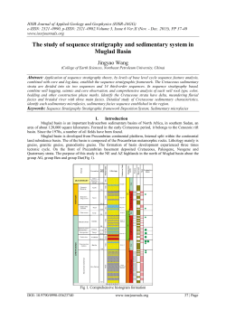 The study of sequence stratigraphy and