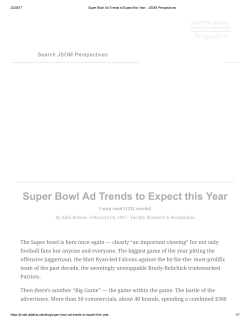 Super Bowl Ad Trends to Expect this Year - Abhi Biswas