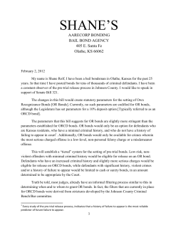 shane`s - Kansas Legislature