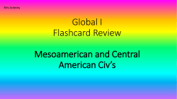 Mesoamerican and Central American Civ`s