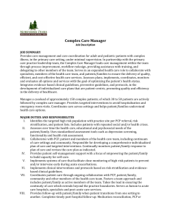 Complex Care Manager - Northern Pines Health Center