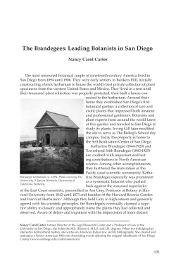 The Brandegees - San Diego History Center