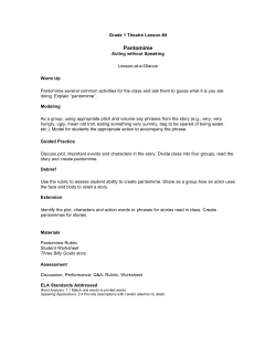 Pantomime - Sites@UCI